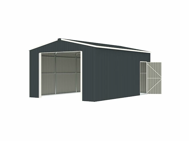 Field 1419-h252 metalen garage met elektrische roldeur, 26 m2 / 5,90x4,40 meter - afbeelding 10 van  13