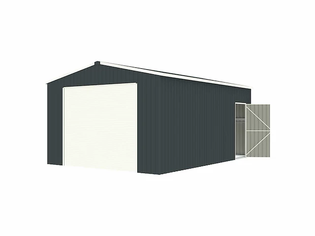 Field 1419-h252 metalen garage met elektrische roldeur, 26 m2 / 5,90x4,40 meter - afbeelding 11 van  13