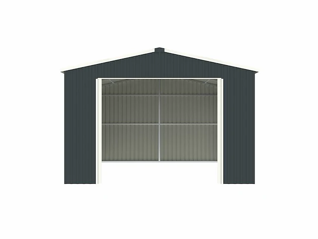 Field 1419-h252 metalen garage met elektrische roldeur, 26 m2 / 5,90x4,40 meter - afbeelding 8 van  13