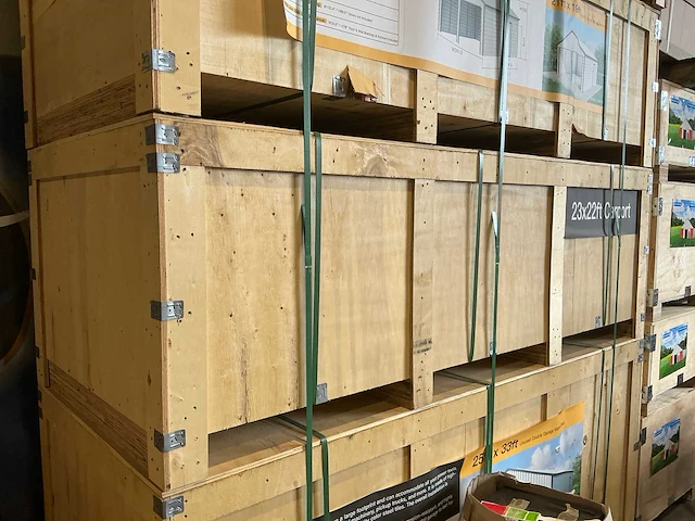 Field 2322 metalen garage met 2 elektrische roldeuren, 46,9 m2 / 6,70x7,00 meter - afbeelding 5 van  5