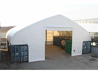 Field containeroverkapping / opslagshelter tussen 2x 40ft container 24,00 x 15,25 x 4,72 meter / c50-80sp - afbeelding 1 van  4
