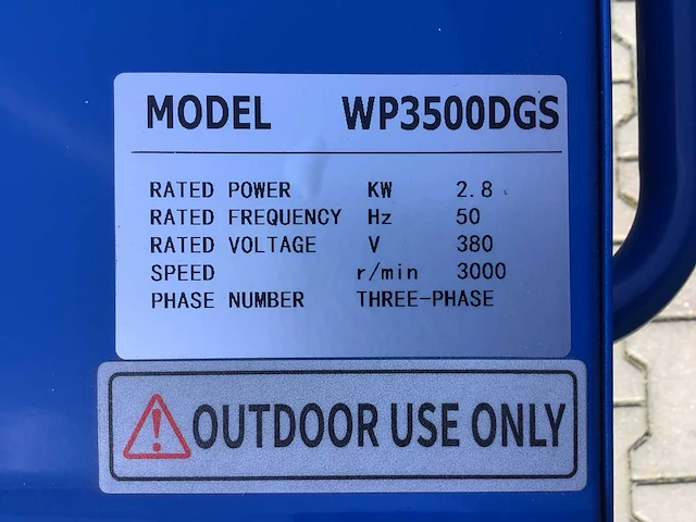 Field energy 3500 dgs 400/230 volt stroomgenerator / aggregaat diesel - afbeelding 3 van  12