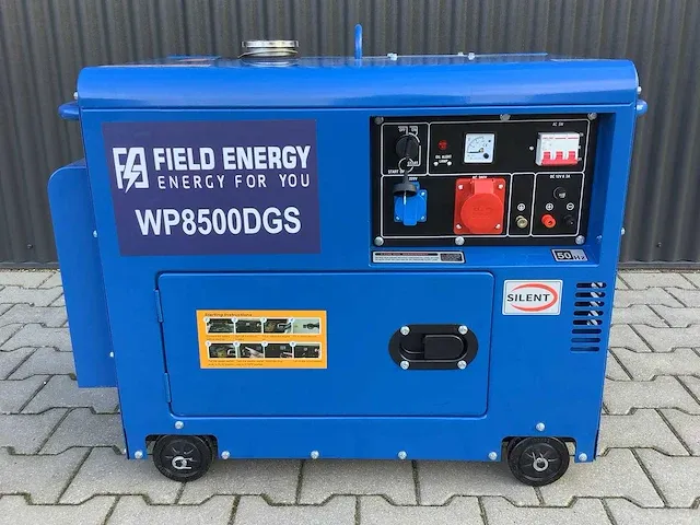 Field energy 8500 dgs 400/230 volt stroomgenerator / aggregaat diesel - afbeelding 1 van  12