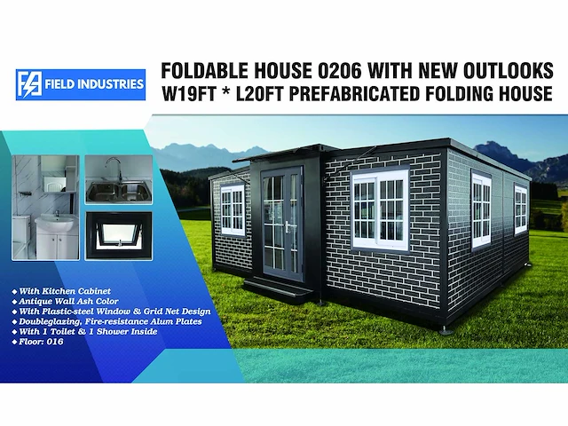 Field facilities mobiele woonunit / tiny home / chalet met badkamer - afbeelding 12 van  41