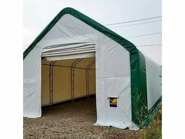 Field garagetent / opslagshelter 12,20x6,10x4,88 meter / 20-40-16 - afbeelding 2 van  6