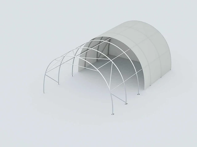 Field garagetent / opslagshelter 12,80x6,10x3,66 meter / 20-42-12r - afbeelding 3 van  3