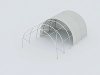 Field garagetent / opslagshelter 12,80x6,10x3,66 meter / 20-42-12r - afbeelding 3 van  3