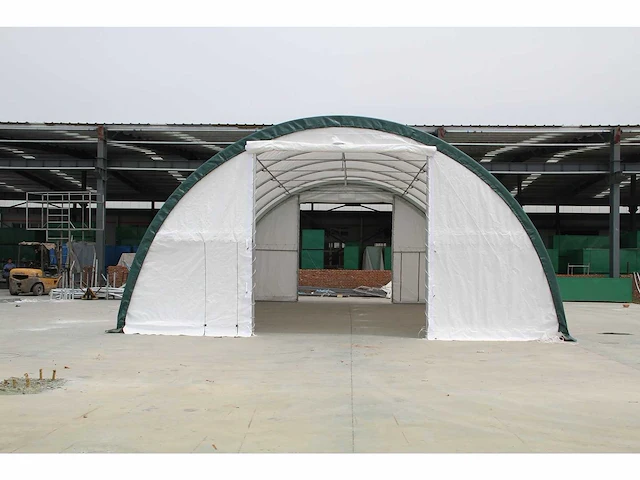 Field garagetent / opslagshelter 12x9,15x4,50 meter / 30-40-15 - afbeelding 1 van  3