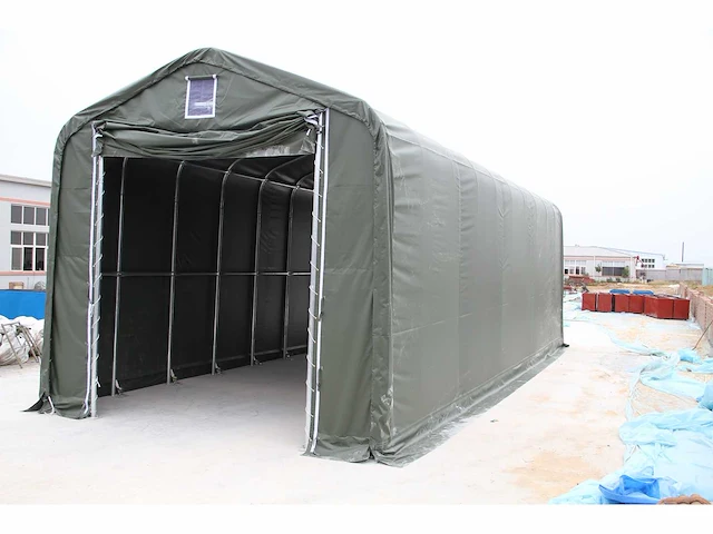 Field garagetent / opslagshelter 15x5,50x5,30 meter / 18-50-17p - afbeelding 4 van  4