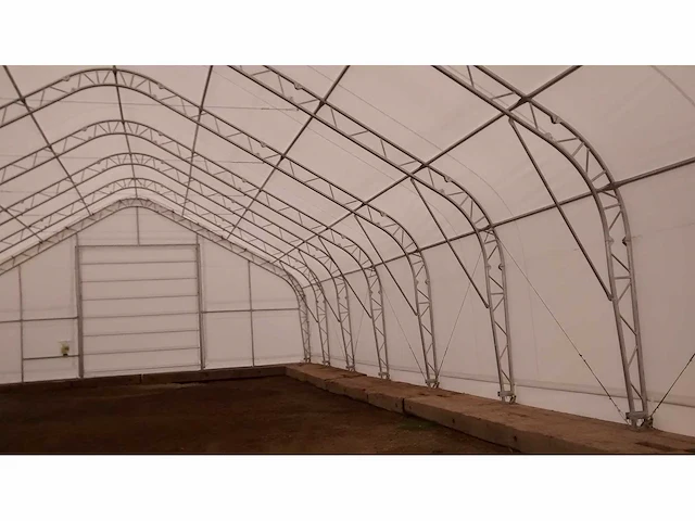 Field garagetent / opslagshelter 18,30x12,20x6,40 meter / 40-60-21dp - afbeelding 5 van  7
