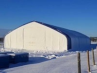 Field garagetent / opslagshelter 45,75 x 18,30 x 7,63 meter / 60-150-25dp - afbeelding 2 van  7