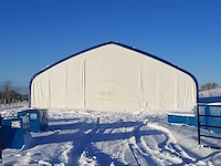 Field garagetent / opslagshelter 45,75 x 18,30 x 7,63 meter / 60-150-25dp - afbeelding 3 van  7