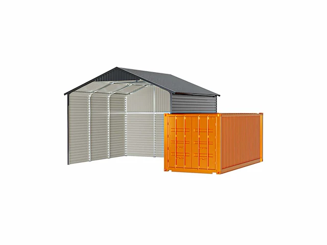 Field industries 1919 metalen garage 5,86x5,86 meter (34,33 m2) - afbeelding 13 van  15
