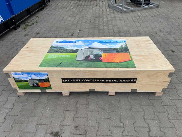 Field industries 1919 metalen garage 5,86x5,86 meter (34,33 m2) - afbeelding 1 van  15