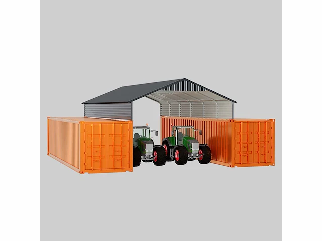 Field industries 1938 metalen garage 11,65x5,86 meter (68,27 m2) - afbeelding 4 van  8