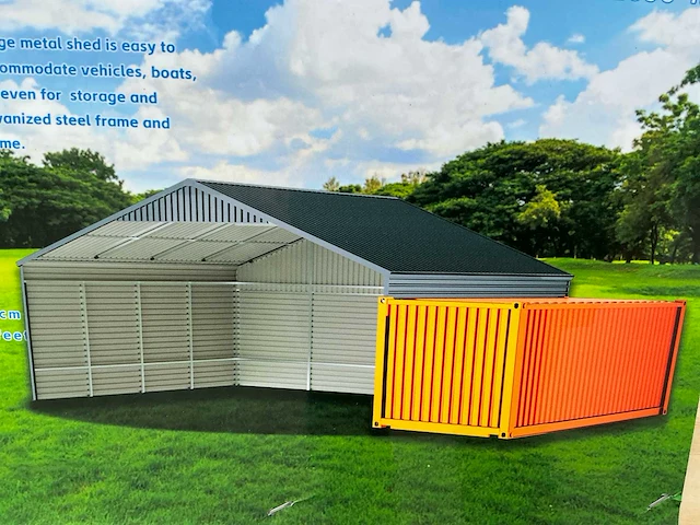 Field industries 2838 metalen garage / staalconstructie 11,65x7,99 meter (93 m2) - afbeelding 8 van  8