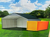 Field industries 2838 metalen garage / staalconstructie 11,65x7,99 meter (93 m2) - afbeelding 1 van  8