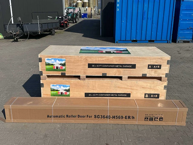 Field industries 3640-569 metalen garage/shelter 12,34x10,91 meter (135 m2) - afbeelding 3 van  12