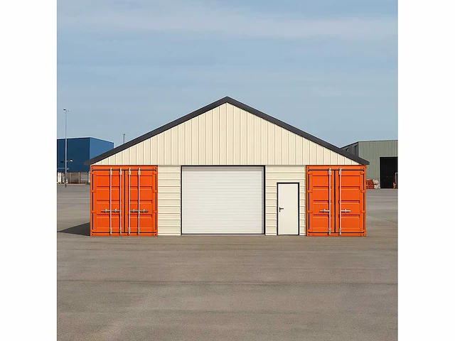 Field industries 3640-569 metalen garage/shelter 12,34x10,91 meter (135 m2) - afbeelding 4 van  12