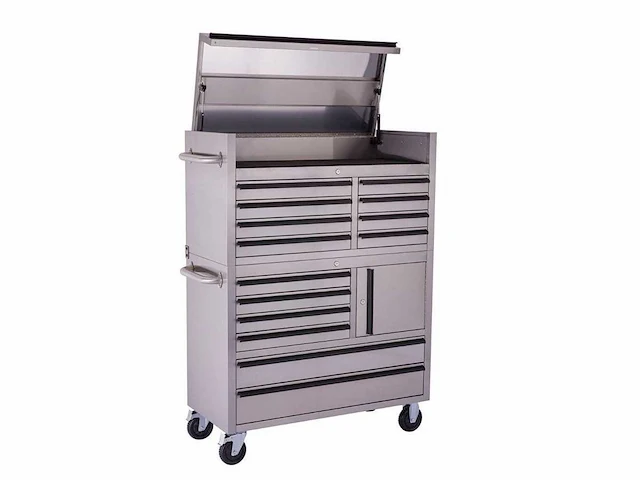 Field industries 4114 inox rvs premium gereedschapswagen/werkplaatskast - afbeelding 1 van  4