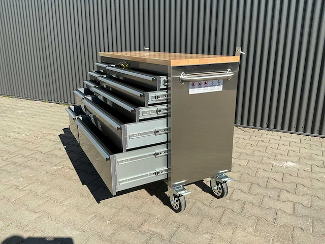 Field industries 5510 inox rvs premium gereedschapswagen/werkplaatskast - afbeelding 2 van  8