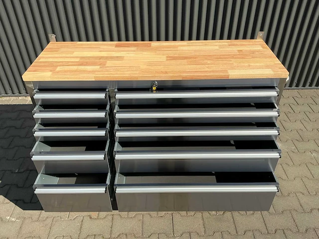 Field industries 5510 inox rvs premium gereedschapswagen/werkplaatskast - afbeelding 3 van  8