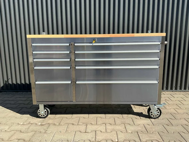 Field industries 5510 inox rvs premium gereedschapswagen/werkplaatskast - afbeelding 6 van  8