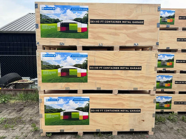 Field industries 5640 metalen garage 12,22x17,20 meter (210 m2) - afbeelding 2 van  11