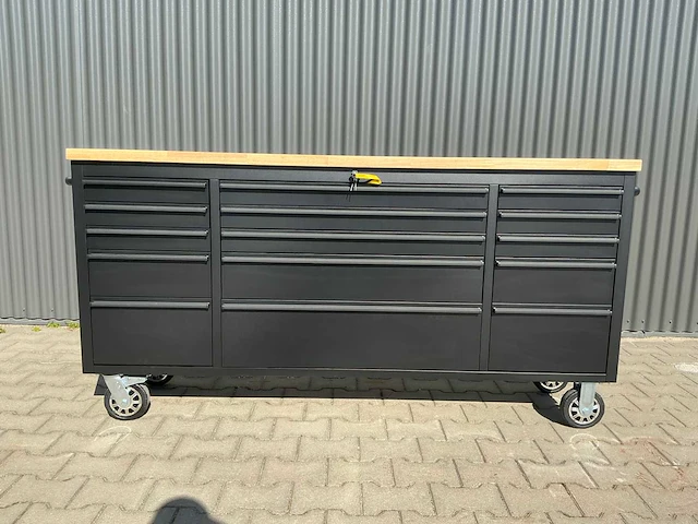 Field industries 7215 black premium gereedschapswagen/werkplaatskast - afbeelding 1 van  18