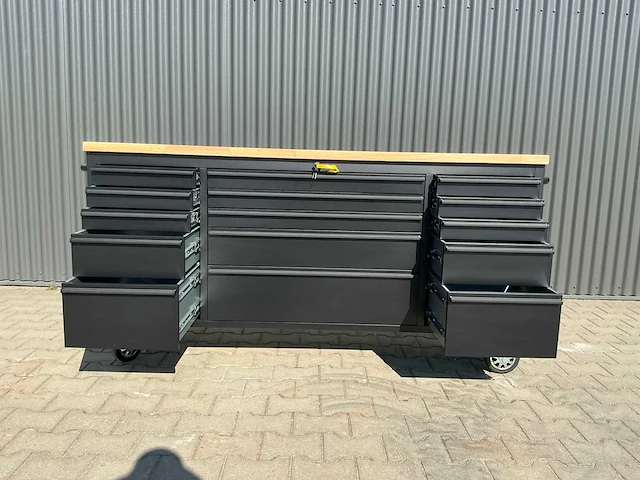 Field industries 7215 black premium gereedschapswagen/werkplaatskast - afbeelding 15 van  18