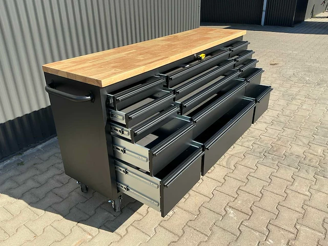 Field industries 7215 black premium gereedschapswagen/werkplaatskast - afbeelding 12 van  18