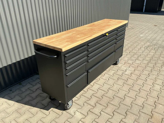 Field industries 7215 black premium gereedschapswagen/werkplaatskast - afbeelding 13 van  18