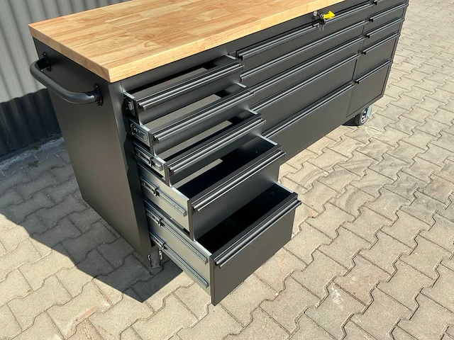 Field industries 7215 black premium gereedschapswagen/werkplaatskast - afbeelding 7 van  18