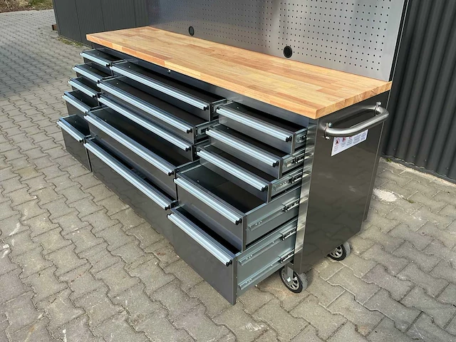Field industries 7215 inox rvs premium gereedschapswagen/werkplaatskast - afbeelding 1 van  26