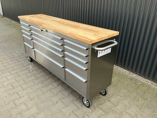Field industries 7215 inox rvs premium gereedschapswagen/werkplaatskast - afbeelding 3 van  26