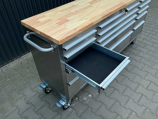Field industries 7215 inox rvs premium gereedschapswagen/werkplaatskast - afbeelding 11 van  26