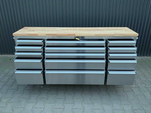 Field industries 7215 inox rvs premium gereedschapswagen/werkplaatskast - afbeelding 5 van  26