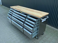 Field industries 7215 inox rvs premium gereedschapswagen/werkplaatskast - afbeelding 7 van  26