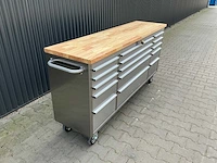 Field industries 7215 inox rvs premium gereedschapswagen/werkplaatskast - afbeelding 4 van  26