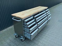 Field industries 7215 inox rvs premium gereedschapswagen/werkplaatskast - afbeelding 6 van  26