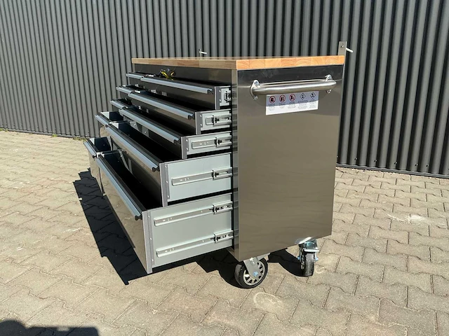 Field industries 7215 inox rvs premium gereedschapswagen/werkplaatskast - afbeelding 9 van  26