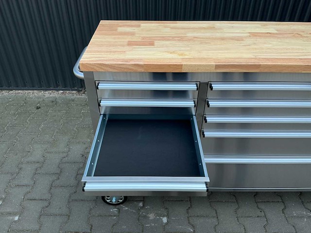 Field industries 7215 inox rvs premium gereedschapswagen/werkplaatskast - afbeelding 2 van  26
