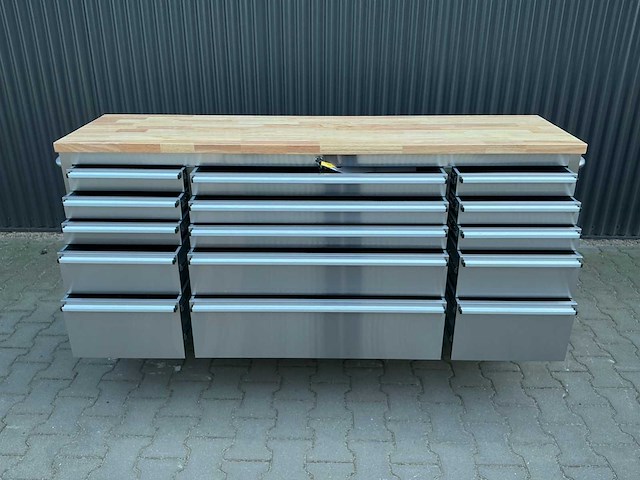 Field industries 7215 inox rvs premium gereedschapswagen/werkplaatskast - afbeelding 22 van  26