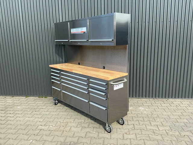 Field industries 7218 inox rvs premium werkplaatskast - afbeelding 2 van  25