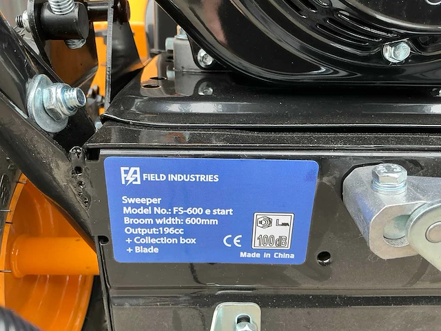 Field industries fs-600 e-start veegmachine - afbeelding 10 van  20