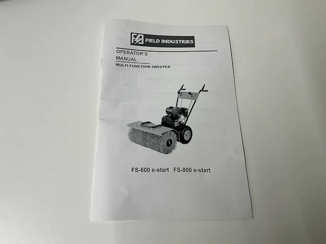 Field industries fs-600 e-start veegmachine - afbeelding 20 van  20