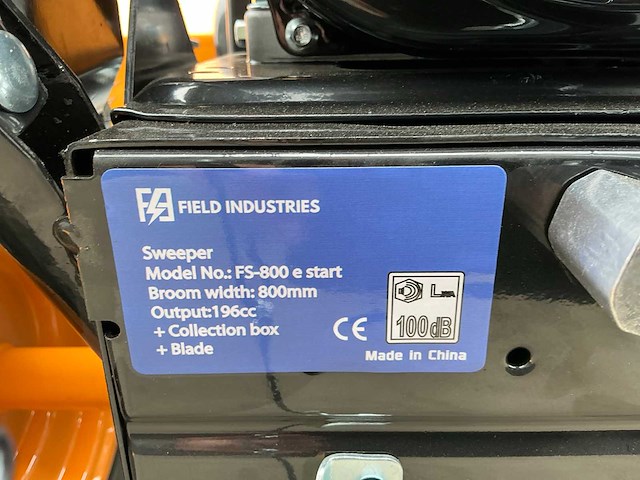 Field industries fs-800 e-start veegmachine - afbeelding 9 van  21