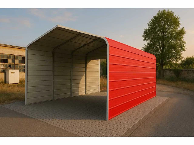 Field industries m1220tg metalen garage / overkapping 6,10x3,66 meter (22 m2) - afbeelding 1 van  5