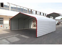 Field industries m202010tg metalen garage / overkapping 6,10x6,10 meter (37 m2) - afbeelding 1 van  6