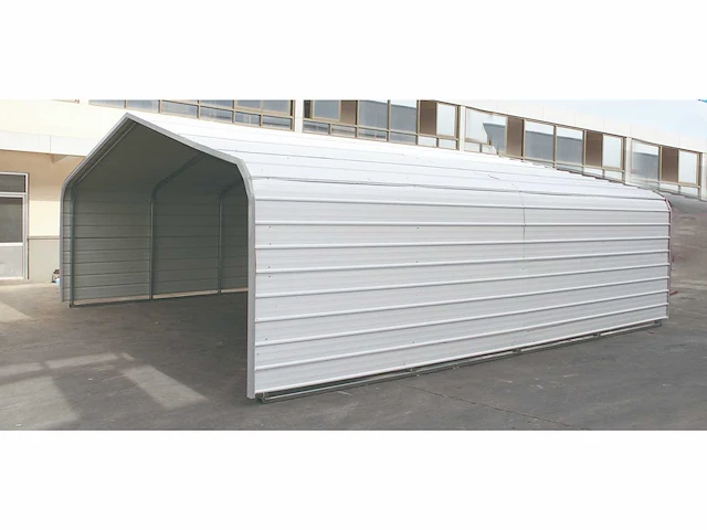 Field industries m202010tg metalen garage / overkapping 6,10x6,10 meter (37 m2) - afbeelding 5 van  6
